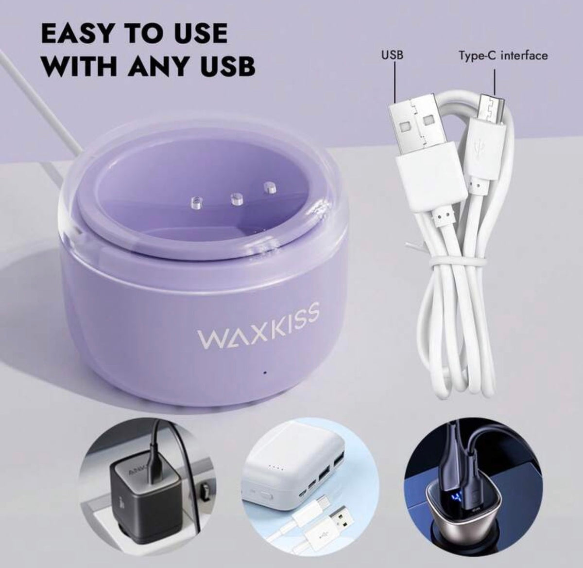 WaxKiss mini wax pot